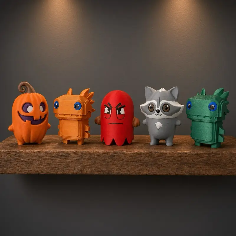 Sprite Mini Figures - Display-Ready Statue, Collectible Figure Decor, 3D Figurine Collectible Pieces & Parts