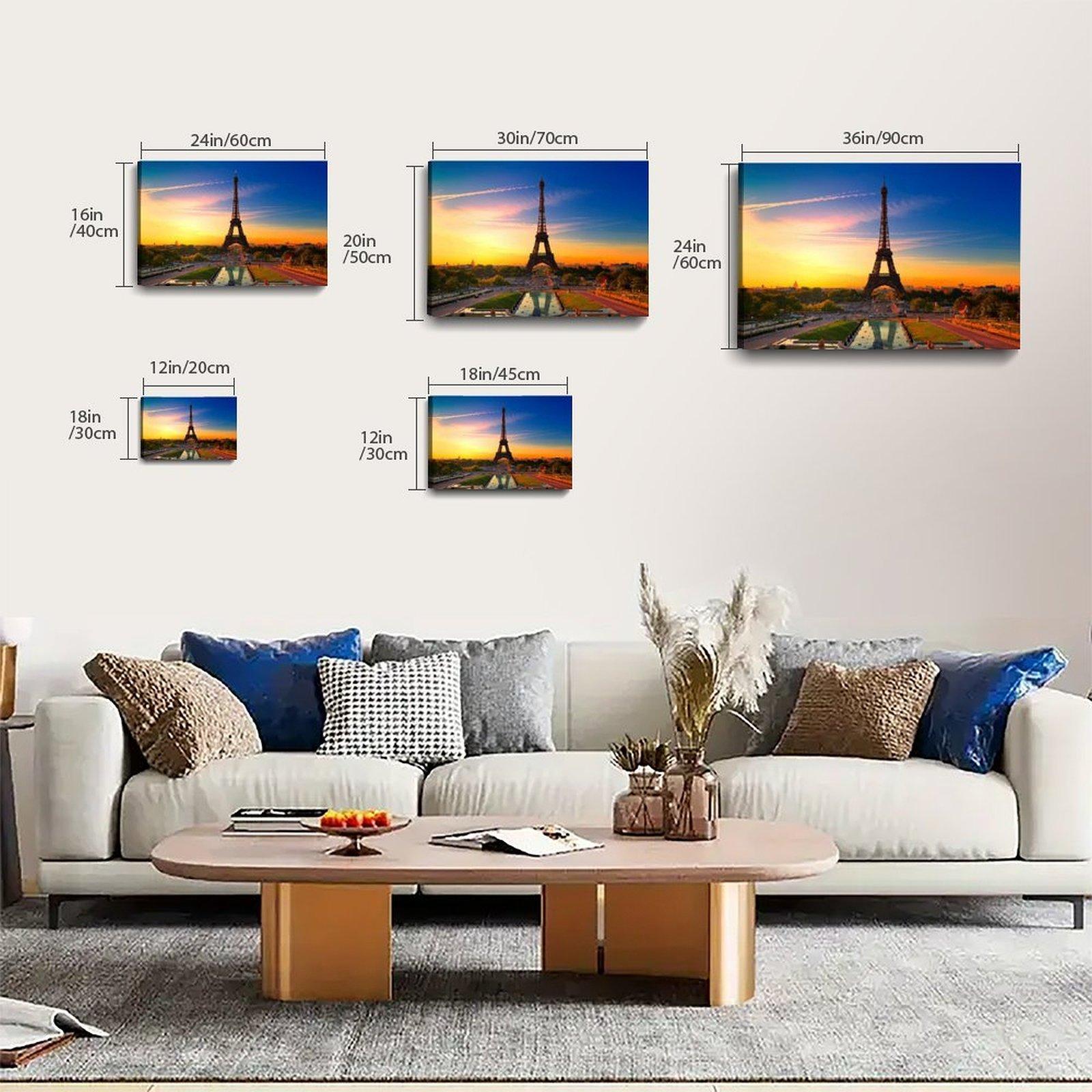 Scenic Poster  Paris  Tower Poster Decorative Painting Canvas Wall Art Picture Print Modern Family Bedroom Decor