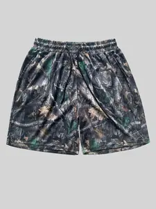 Men's All Over Print Drawstring Waist Shorts, Regular Fit Casual Pocket Shorts for Summer, Men's Bottoms for Daily Wear