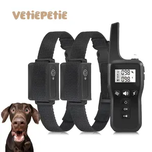 VetiePetie Dog Shock Collar, Remote Range Up To 3280 Feet, With 3 Training Modes, Suitable For Multi-Dog Owners. TRAINING COLLAR FOR DOGS, Adjustable Waterproof electric Dog Shock Collar with Remote Control Dog Collar behavior aid