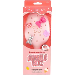 CALA Bristle Bitz Charm Hair Brush - Light Pink
