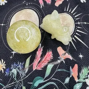 Citrine sphere and Angel