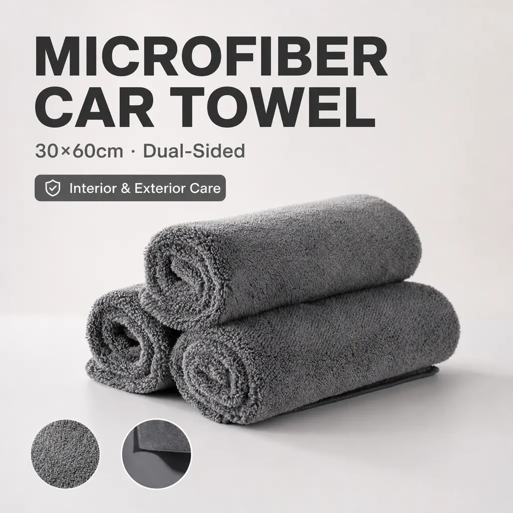 microfiber car towel, car cleaning cloth, dual sided microfiber towel, car drying towel, car interior cloth, absorbent microfiber towel, grey microfiber towel, 30x60 car towel, detailing towel, auto cleaning towel, soft car cloth