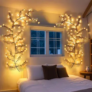 Enchanted Willow Vine Lights with Remote, Christmas Branch Lights with 144 LED Lights for Indoor Outdoor, Artificial Plants Tree Swags Decorations for Walls Bedroom Home Decor