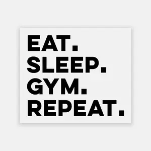 Eat Sleep Gym Repeat Sticker Eat Sleep Gym Repeat Sticker