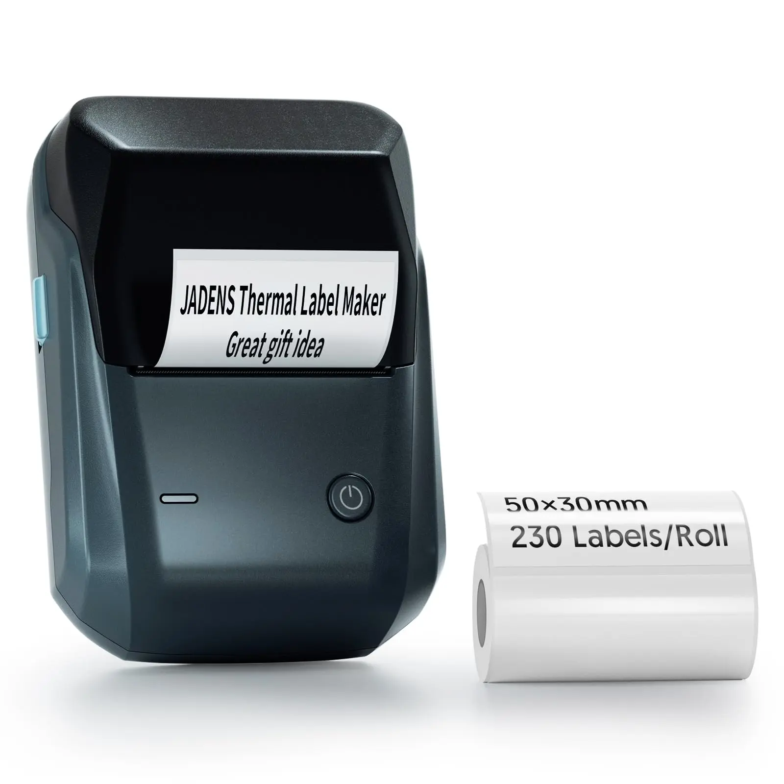 JADENS B1 Bluetooth Label Maker Machine with Tape for Office, Home, Business, 2 Inch, Grey