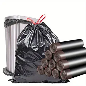 Large Garbage Bag, 1/2 Rolls Durable Garbage Bag, Multi-purpose Cleaning Supplies for Home, Hotel and Supermarket