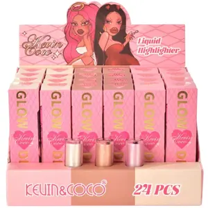 Iluminador Líquido Glow Drops Kevin & Coco - Venta al por Mayor Display 24 Unidades (KC1251)