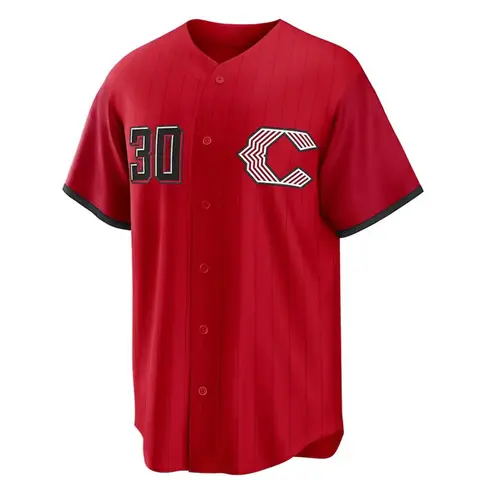 Men's Baseball Jersey 30 Vintage Embroidered Casual Training T-Shirt, Jersey Top, Sports Style Jersey, Sporty V-Neck Short Sleeve, All Seasons Loose-Fit Long Clothing, Sportswear, Sports Tops
