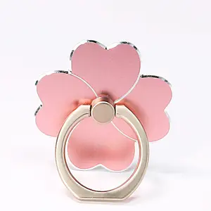 1 Pack Flower Pattern Phone Ring Holder, 360 Rotation & 180 Adjustable Angle, Metal Finger Grip Kickstand for All Smartphones