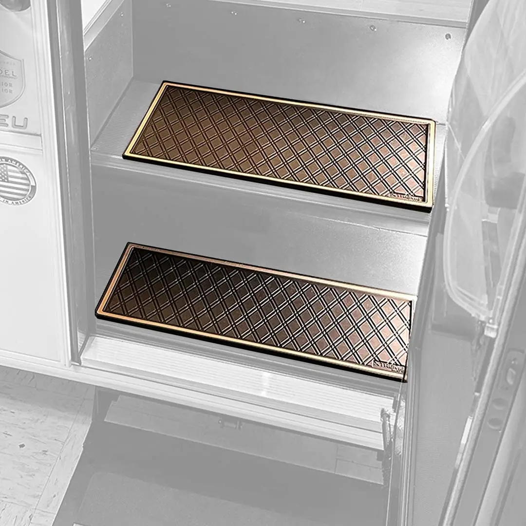 Interior RV Step Mat - Heavy-Duty Motor Coach Stair Tread for Recreational Vehicles & Campers