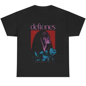 HOT! Deftones Girl Dia De Los 2025, Heavy Cotton Unisex Black T-shirt – Classic Rock Band Graphic Unisex Cotton Tee