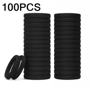 100 Pcs Ultimate Hair Tie Set, Super Elastic Ponytail Holders, Soft Rubber Hair Bands, Trendy Fashion Hair Accessories