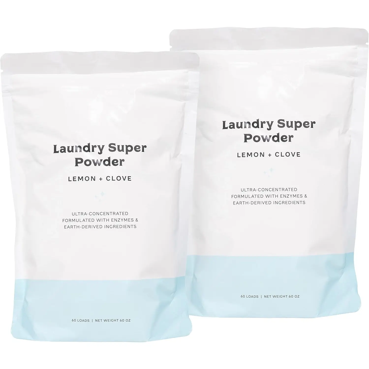 Laundry Super  Detergent - Extra Strength Laundry Detergent  -  Laundry Detergent for   - Enzyme , Fights Stains & Odors - Lemon + Clove, 60 Loads
