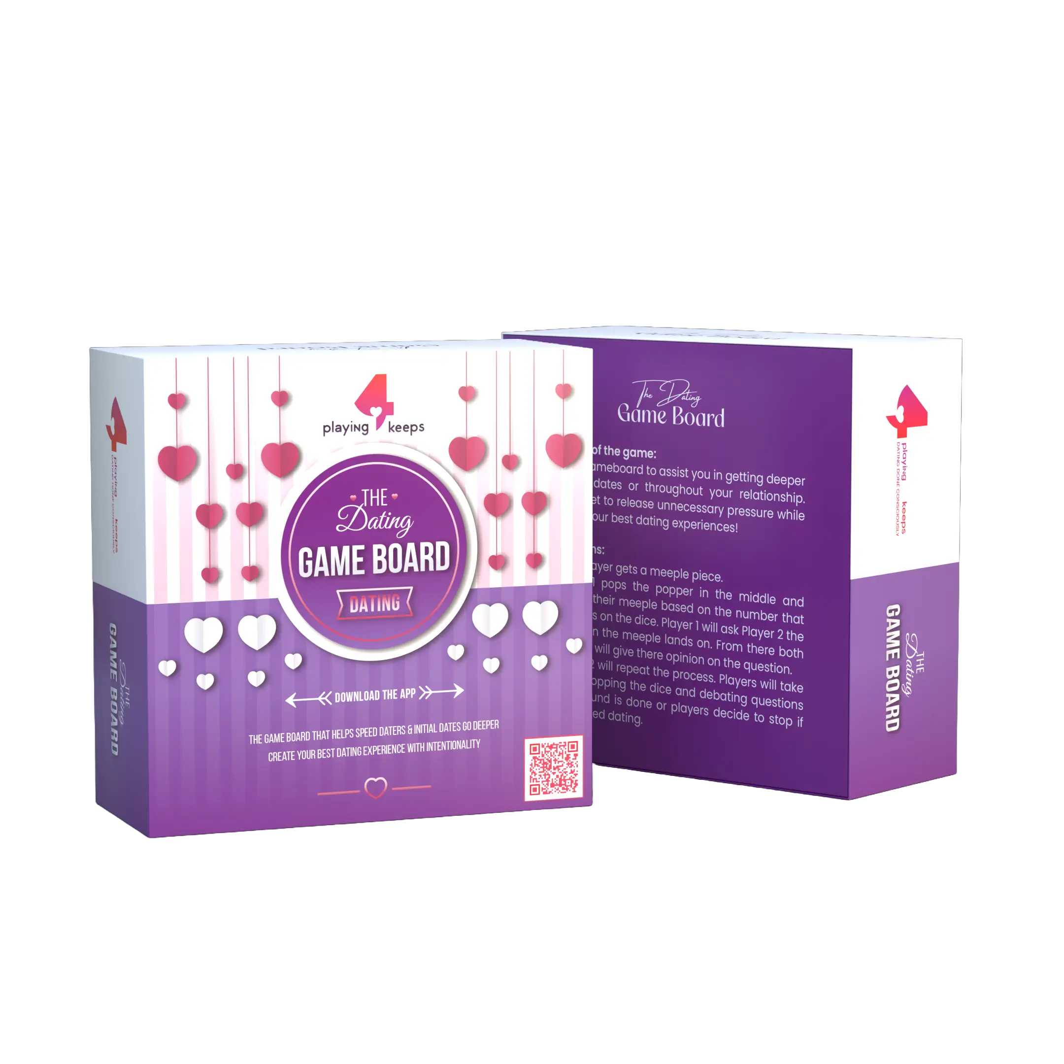 Playing 4 Keeps Dating Game Board - Interactive Board for Couples & Speed Dating Events - Engaging Design for Stronger Relationships