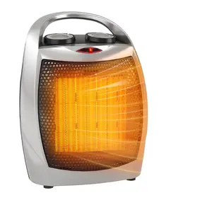Gaomon Ceramic Greenhouse Heater - 1500W/750W Portable Electric Home Appliance with Handle, 2-Speed PTC Fast Heating, Adjustable Heating Temperature for Small Indoor Rooms (Silver)