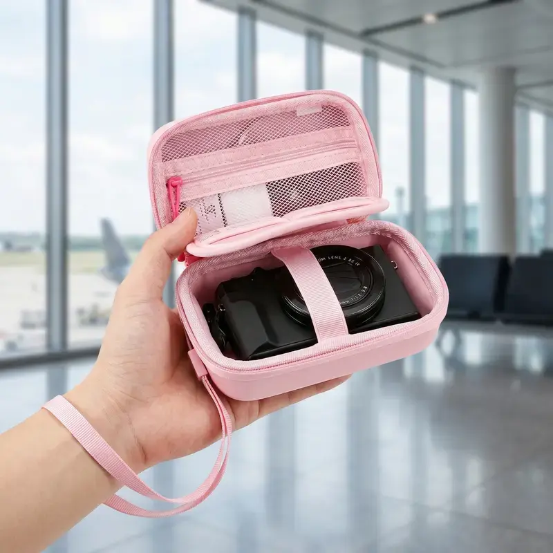 Digital Camera Case, Portable Travel Storage Holder for Camera, Camera Storage Organizer, Camera Storage Bag for Outdoor Trips, Hiking and Air Travel, Photographic Camera Accessories