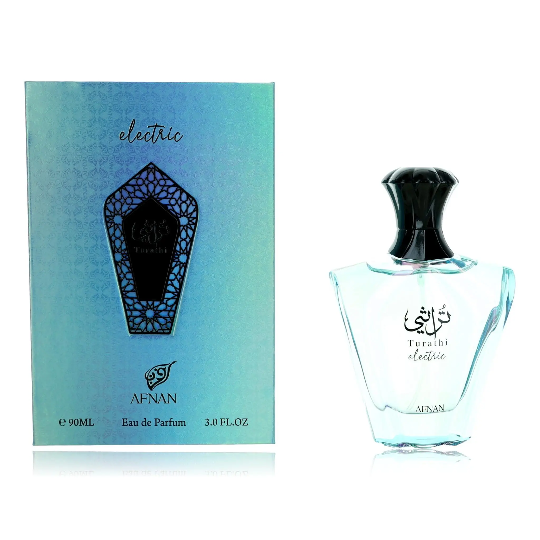 Turathi Collection Electric EDP Scented Spray Women's Fragrance - Afnan, 3oz, Unisex Spray Women's Fragrance for Daily Use