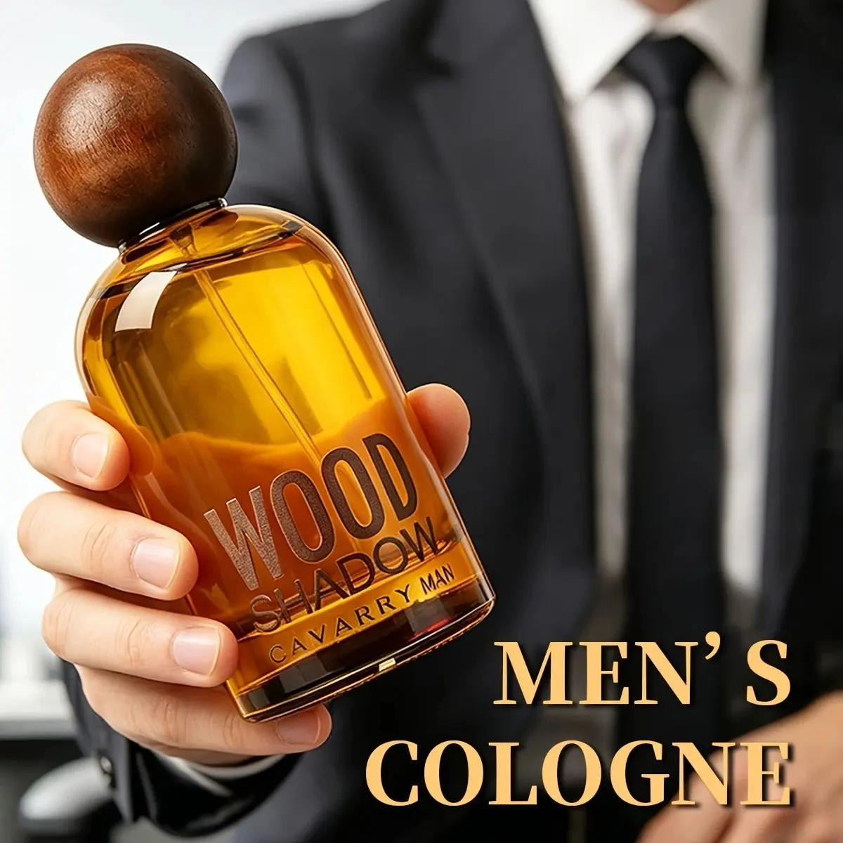 Classic Men's Woody Perfume, Long-Lasting Sandalwood Scent, Ideal for Parties, Business, Fitness, Dates, High-Quality Fragrance Spray