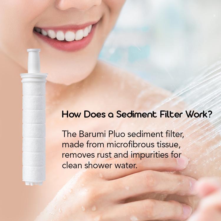 Barumi Pluo Handheld Filtered Shower Head - Gold Finish, Vitamin C Filter for Healthy Skin & Hair, High Pressure Soft Spray, Dual Filtration Removes Chlorine & Impurities, Gentle Shower for Pets