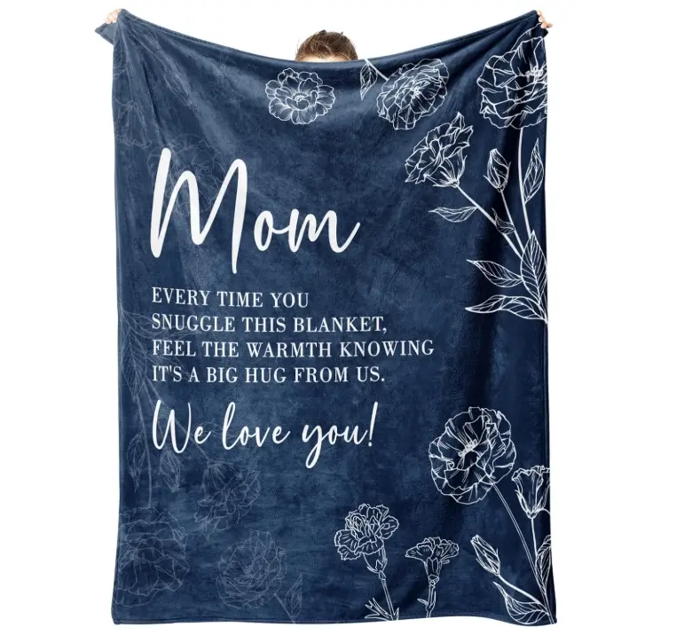 DUJO Gifts for Mom, Mom Birthday Gifts Blanket, Moms Gift for Women from Daughter Son, We Love You Present for Mother Mommy Mothers Day， Grandma Gifts, Birthday Gifts for Grandma from Grandkids, Father's Day gift