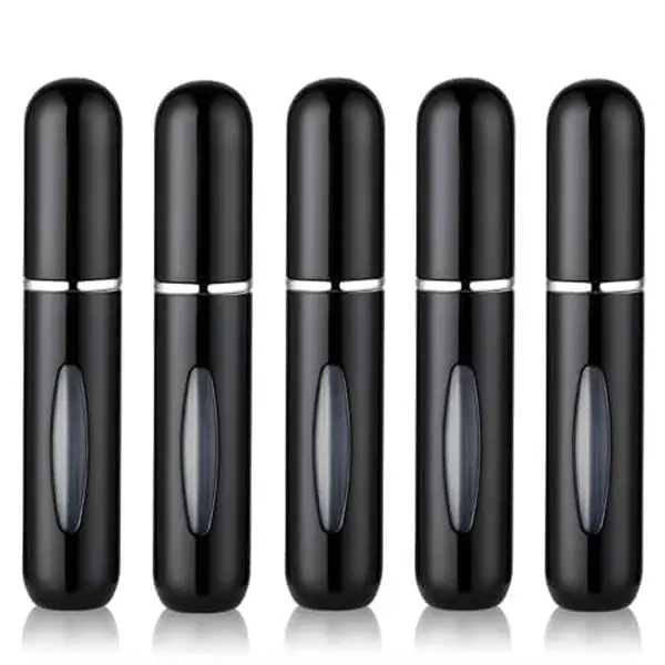 5PCS Cologne Travel Bottle, Perfume Travel Refillable, Perfume Atomizer, Mini Spray Bottle and Small Cologne Sprayer for Daily Use