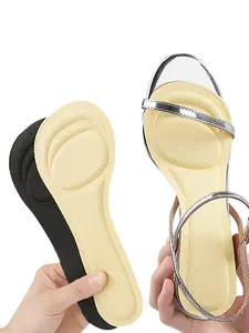 Breathable Sponge Insoles, Lightweight Insoles, Adjustable 3/4 Length Adhesive Heel Cushions, Shock Absorption for High Heels and Women's Loose Shoes, Shock Absorbing Insoles