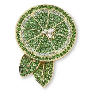 Heidi Daus Summer Citrus Lime Crystal Pin