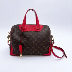 Pre-owned Louis Vuitton leather Tote Bags Monogram Retiro NM Cherry