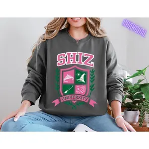 Shiz University Sweatshirt, Wicked Shirt, Wizard Shiz Uni Shirt, Musical Movie Shirt, Movie Shirt, Defy Gravity Broomstick Magic Wand Shirt