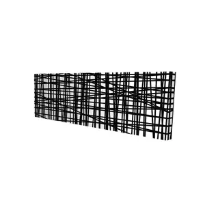 Begin Home Decor 2080-1648-AB30 16 x 48 in. Abstract Small Stripes Canvas - Shapes Contemporary Bedroom Decor