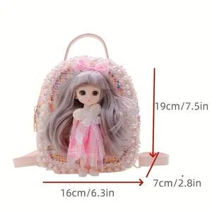 2024 New Fashion Cute Girly Princess Backpack Multi - Use Body Bag for Girls