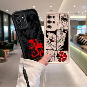 Black Clover Anime For Samsung Galaxy S25 S24 S23 S22 S21 S20 FE Note 20 Ultra Plus Eyes Ladder Rope Soft Cover Funda Silicone S24 Case Premium Phone Case Deals For You