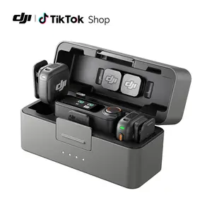Mic 3 (2 TX + 1 RX + Charging Case), Wireless Microphone for iPhone/Camera/Android, Ultralight, Adaptive Gain Control for Balanced Volume, Dual Band Anti-Interference, 28hrs Use, Vlog