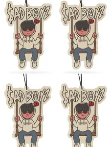 [4-Pack] $ADBOYZ Junior H Hanging Air Fresheners – Premium Scented Black Ice Car Accessories
