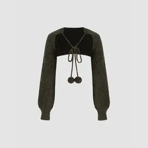 Cider [size 2-10] Wool-blend Knit Crop Shrug