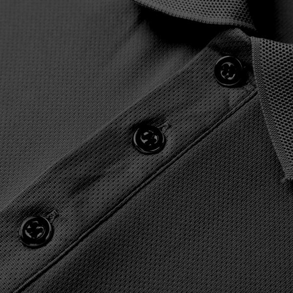 Men’s 6-Pack Black Long Sleeve Polo Shirts - Breathable Menswear, Soft Fabric Tops for Office, Golf, Sweat-Resistant Business Casual Wear, Straight