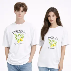 Limoncello Lemon Liqueur White T-Shirt | Refreshing Fruit Graphic Tee | Unique Relatable Summer Vibe Top | Viral Aesthetic Unisex Casual Tee | Premium Soft Cotton Apparel | Bold Graphic Art | Gift for Foodies