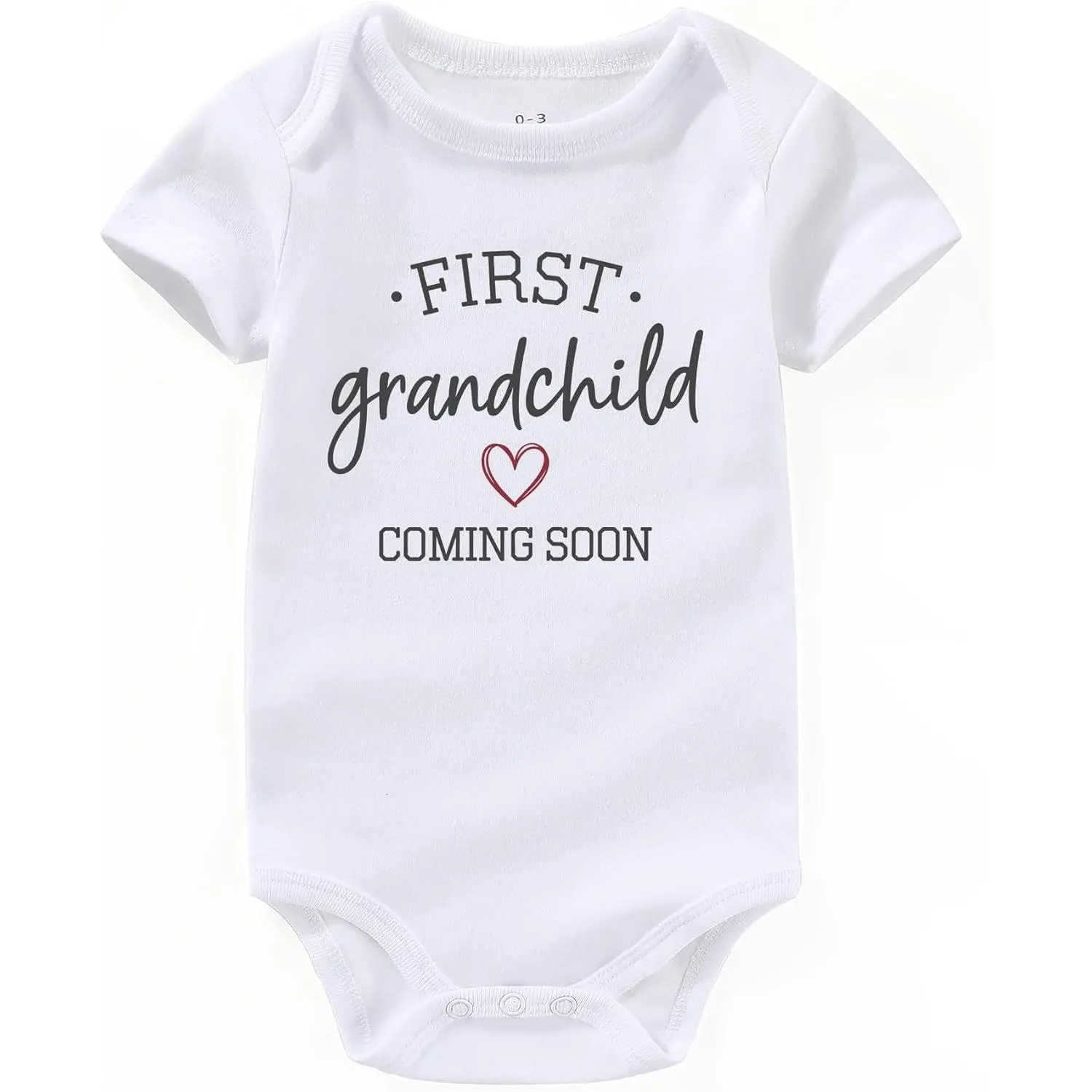 first grandchild coming soon grandparents pregnancy announcement Baby Bodysuits