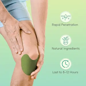 Natural Herbal Relief Patches for Neck,Back,Shoulder,Knee (72) Daily