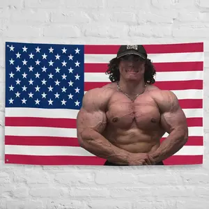 Sam sulek Flag - American Flag, Bodybuilder, Gym bro Limited Edition 40in*60in Tapestry