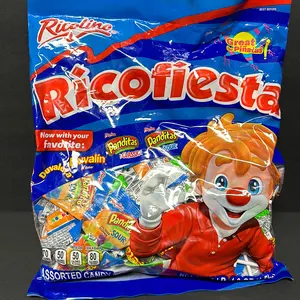 Rico Fiestade ricolino 3 lb.  incluye duvalin, paletas , panditas y bodadin Candy Sweet Snack. JOVY HAPPY MIX