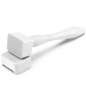 Ergonomic Skin Care Stamp, Premium Material Portable Facial Beauty Tool, Beginner Friendly White Skincare Device for Face, Beard & Scalp