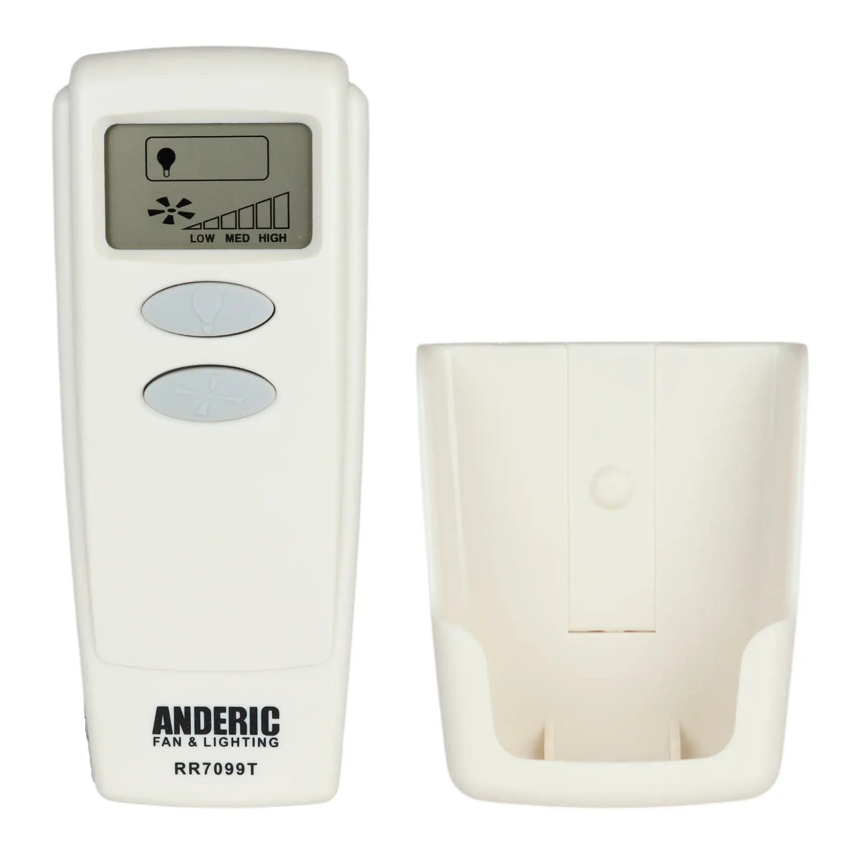 Anderic RR7099T Replacement Ceiling Fan Remote Control with LCD | CHQ8BT7098T