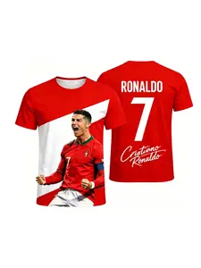 2026 Ronaldo #7 Fan Edition Football Jersey for Adults and Kids Breathable and Comfortable Soccer Training Shirt for Summer