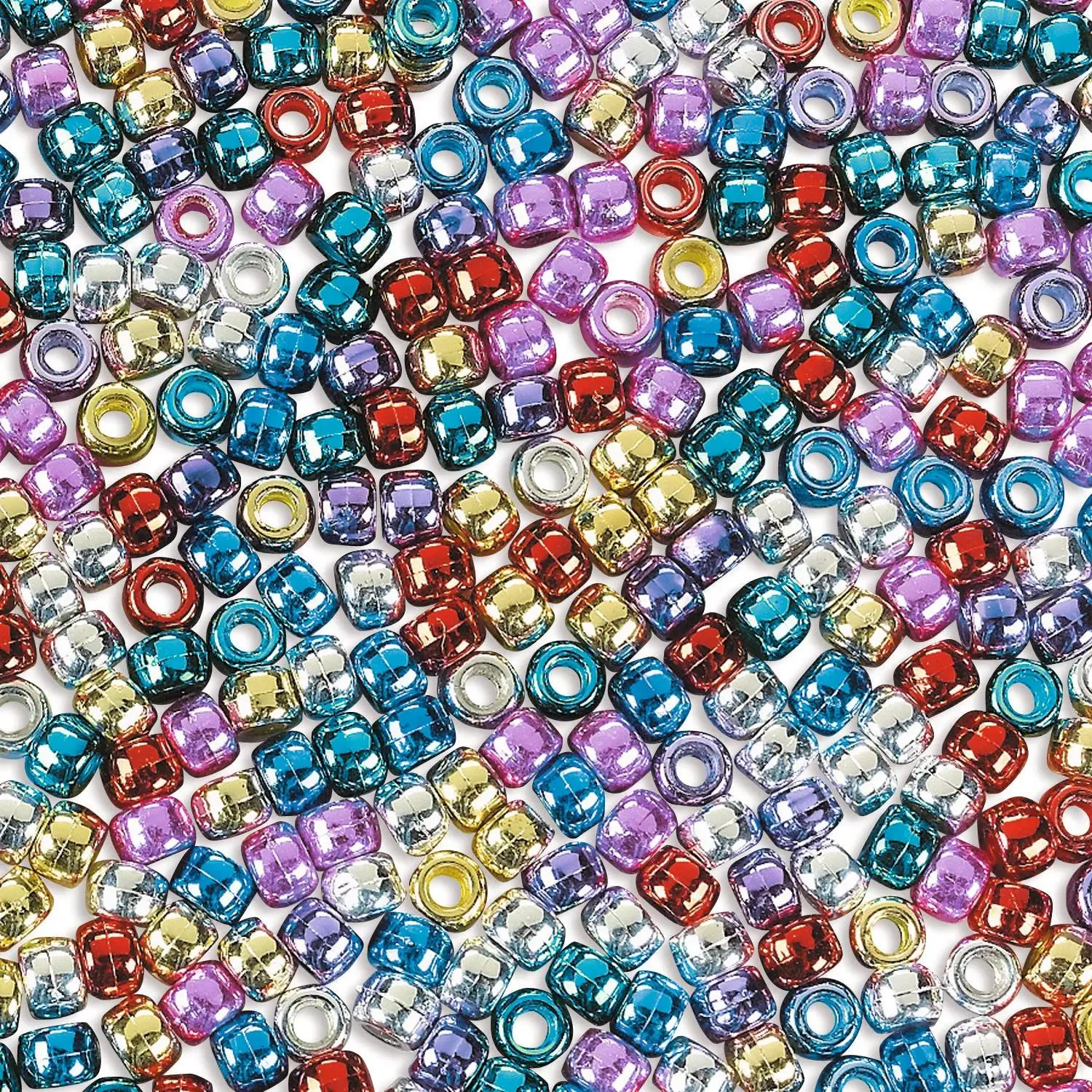 Bulk 2000 Pc. 6mm 1 lb. of Shiny Pony Beads