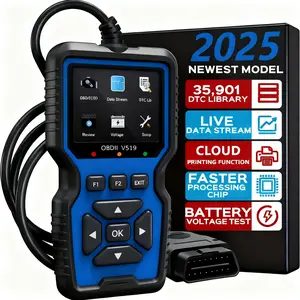 OBD II Vehicle Scanner - Diagnostic Error Finder - Real-Time Data Streaming and Fault Code Detection - Compatible with All OBD II Protocol Vehicles from 1996 and Later, No Battery Required