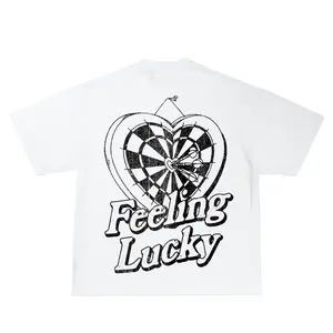 Feeling Lucky Inspired Vintage Graphic T-shirt Heavy Cotton Tee Basketball 90 s Styled Shirt Hiphop Vibes Y2K Aesthetic Throwback Classic Big Face Celebrity Tee