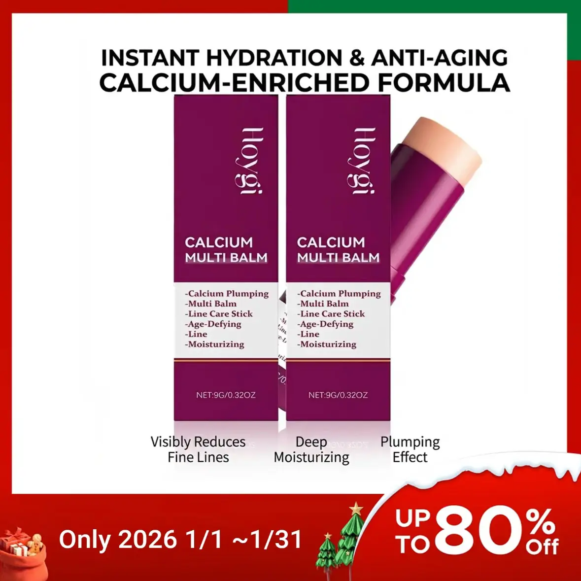 Buy 1 get 1 free multi-functioncalcium intense volume multi balm,Anti-agingSagging,Wrinkles Face Fix Glowly Skincare EyeCream Smoothing Skin CareMoisturizing PoreMulti-Correction Firming CreamLightweight Oil Crepe Core Stick care midlife hydro boost