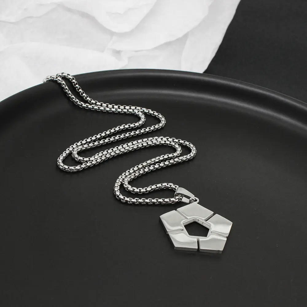 Blue Lock Football Necklace, Anime Logo Pendant , Stainless Steel Sports Jewelry , Official Inspired Bluelock Merch , Trendy  Viral Gift for Men Charms Modern